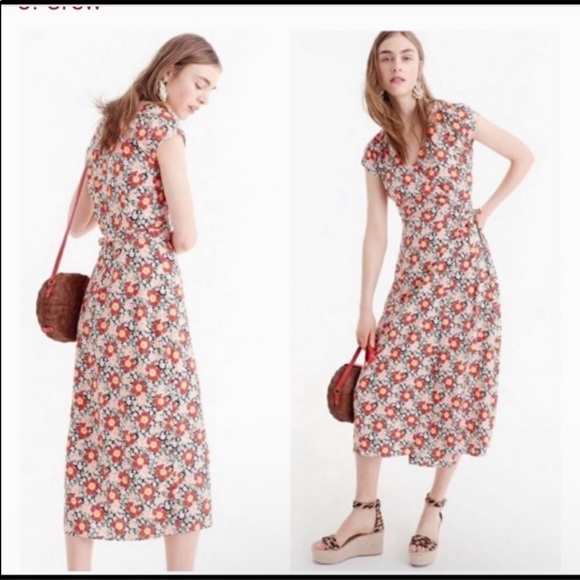 J.Crew Easy Wrap Dress 100%Viscose size XXS - Picture 6 of 7